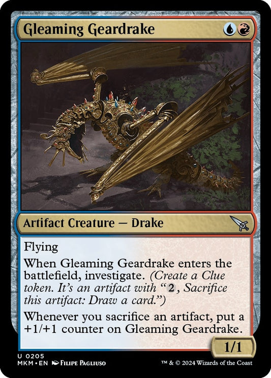 Image for Gleaming Geardrake (205) - Magic: The Gathering