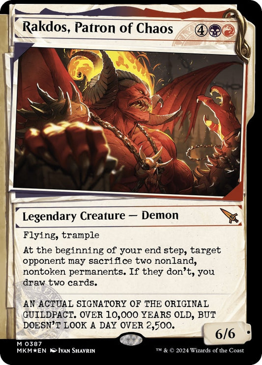 Image for Rakdos, Patron of Chaos (Showcase) (Invisible Ink) (387) - Magic: The Gathering