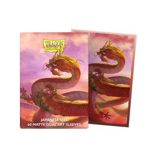 Image for Dragon Shield Limited Edition Art Japanese Brushed Sleeves - Year Of The Wood Dragon 2024 (60-Pack) - Card Sleeves