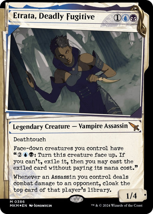 Image for Etrata, Deadly Fugitive (Showcase) (Invisible Ink) (386) - Magic: The Gathering