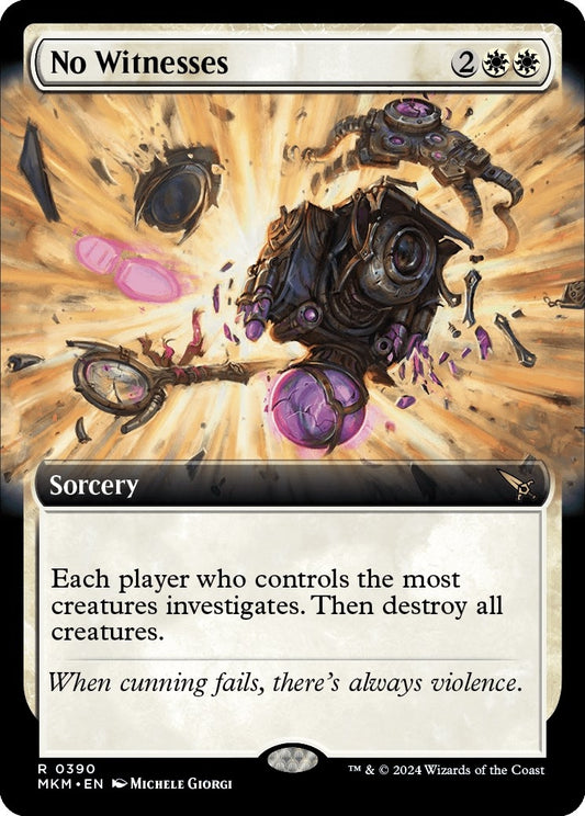 Image for No Witnesses (Extended Art) (390) - Magic: The Gathering
