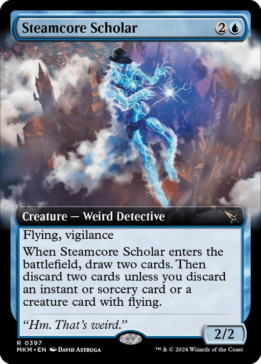 Image for Steamcore Scholar (Extended Art) (397) - Magic: The Gathering