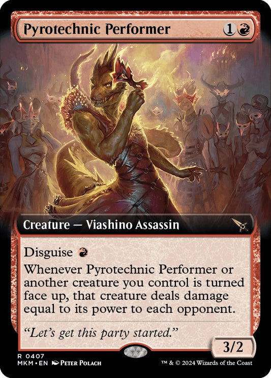 Image for Pyrotechnic Performer (Extended Art) (407) - Magic: The Gathering