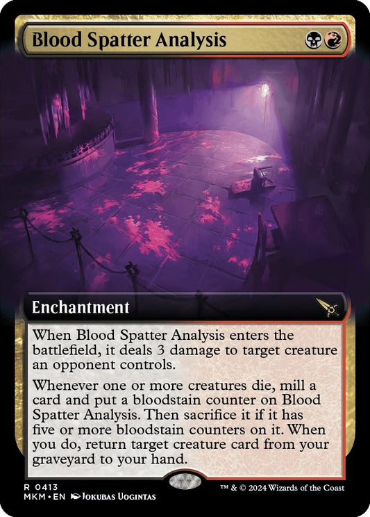 Image for Blood Spatter Analysis (Extended Art) (413) - Magic: The Gathering