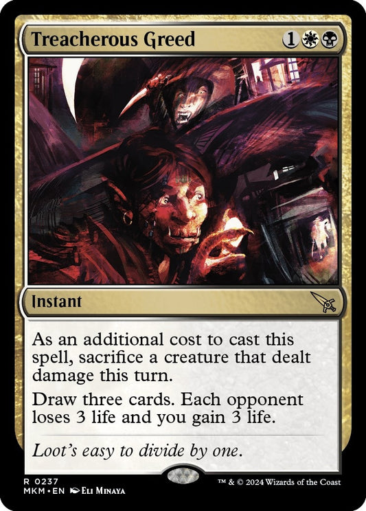 Image for Treacherous Greed (237) - Magic: The Gathering