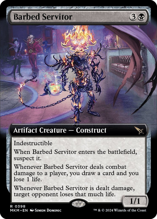 Image for Barbed Servitor (Extended Art) (398) - Magic: The Gathering