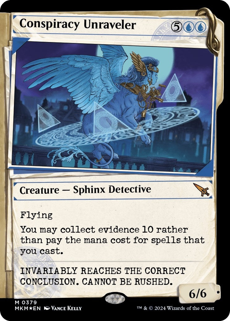 Image for Conspiracy Unraveler (Showcase) (Invisible Ink) (379) - Magic: The Gathering