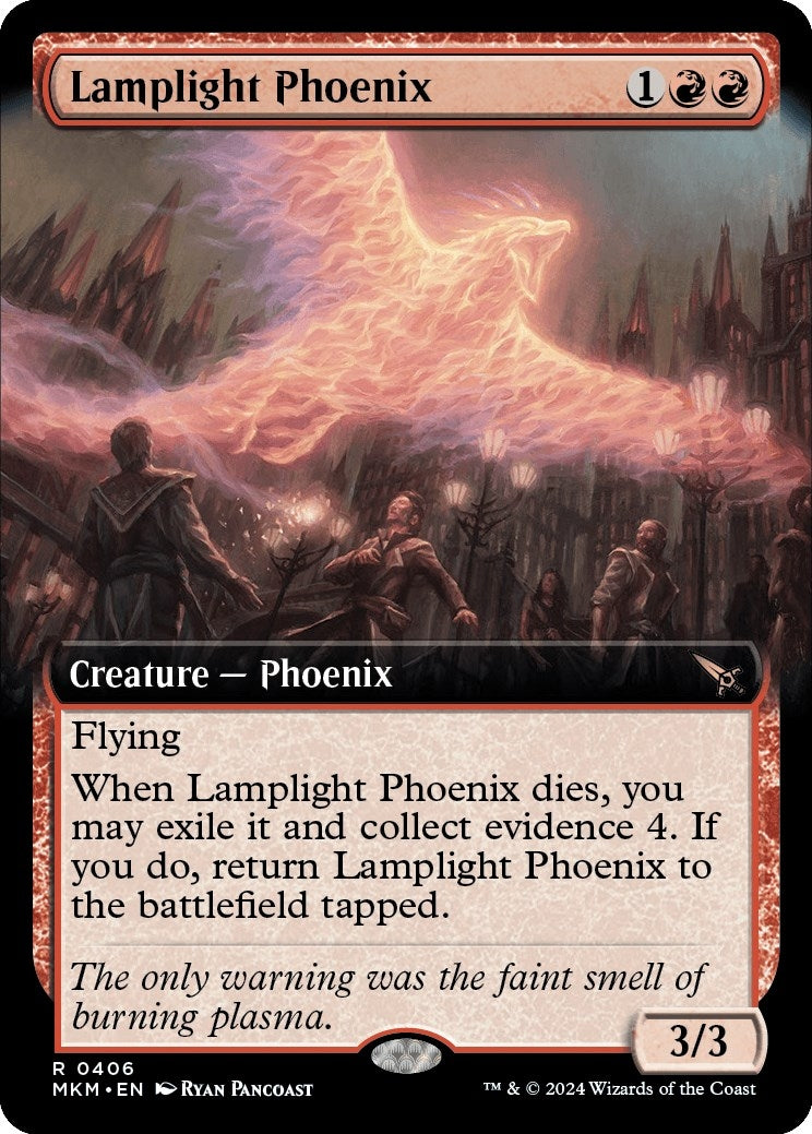 Image for Lamplight Phoenix (Extended Art) (406) - Magic: The Gathering
