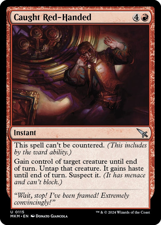 Image for Caught Red-Handed (115) - Magic: The Gathering