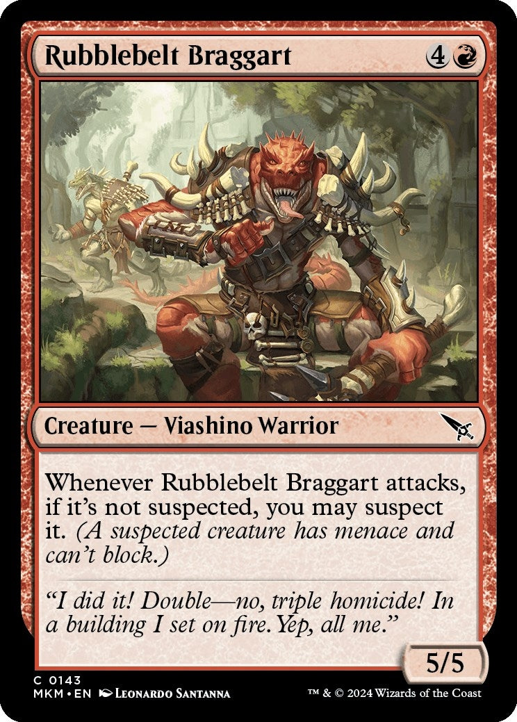Image for Rubblebelt Braggart (143) - Magic: The Gathering
