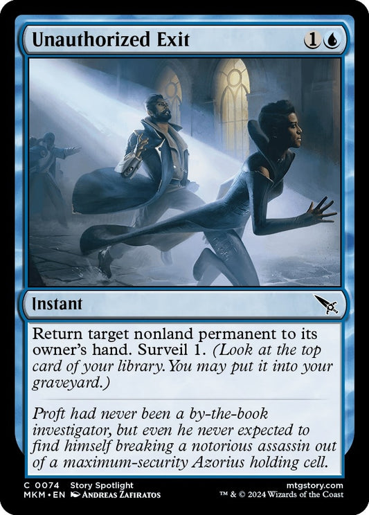 Image for Unauthorized Exit (74) - Magic: The Gathering