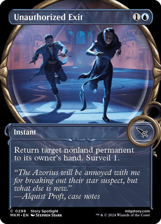 Image for Unauthorized Exit (Showcase) (298) - Magic: The Gathering