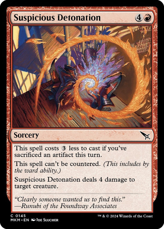 Image for Suspicious Detonation (145) - Magic: The Gathering