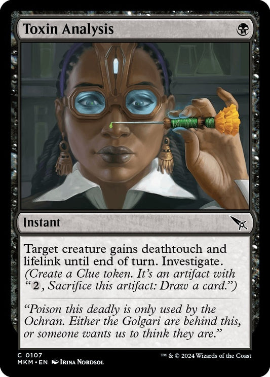 Image for Toxin Analysis (107) - Magic: The Gathering