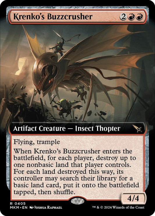 Image for Krenko's Buzzcrusher (Extended Art) (405) - Magic: The Gathering
