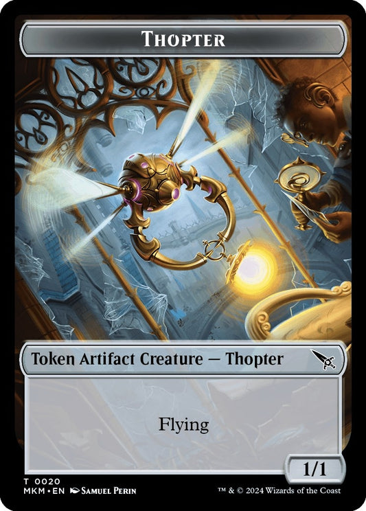 Image for Thopter (0020) // Human Double-Sided Token (20 // 2) - Magic: The Gathering