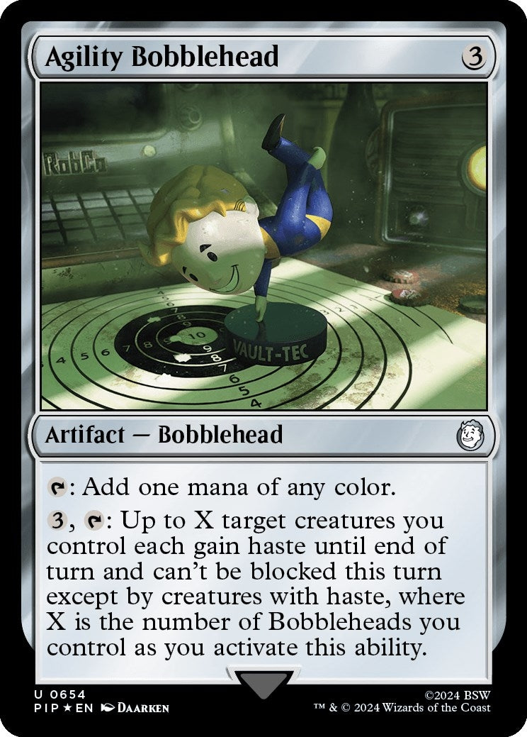 Image for Agility Bobblehead (Surge Foil) (654) - Magic: The Gathering