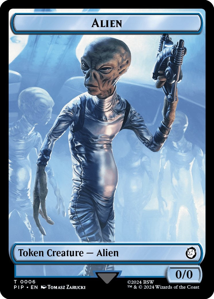Image for Alien // Clue Double-Sided Token (6 // 11) - Magic: The Gathering