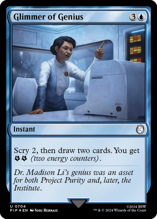 Image for Glimmer of Genius (Surge Foil) (704) - Magic: The Gathering