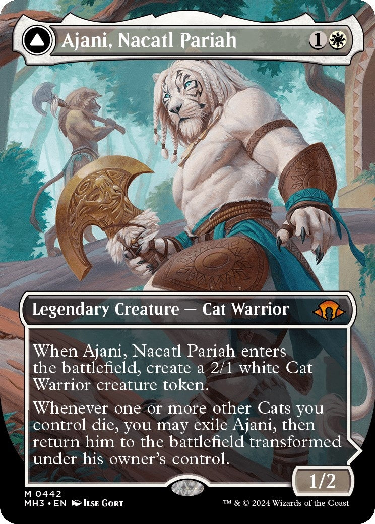 Image for Ajani, Nacatl Pariah (Borderless) (442) [Modern Horizons 3] - Magic: The Gathering