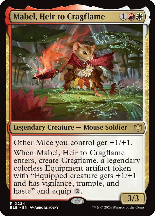 Image for Mabel, Heir to Cragflame (224) [Bloomburrow] - Magic: The Gathering