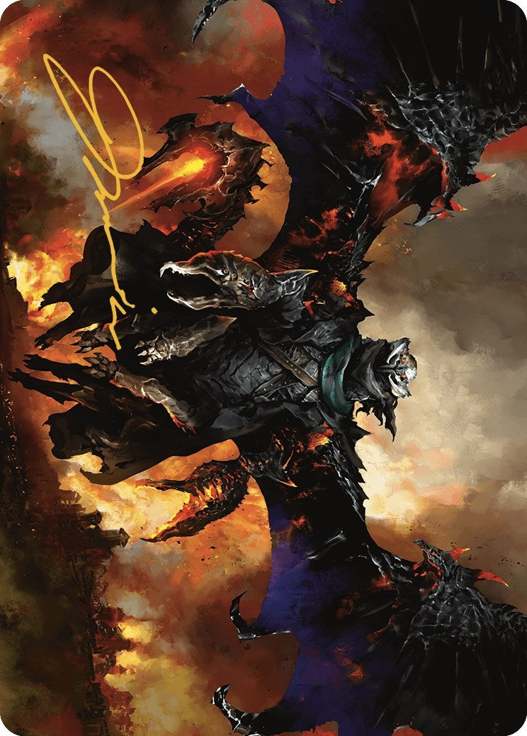 Image for Akul the Unrepentant Art Card (Gold-Stamped Signature) (16) [Art Series: Outlaws of Thunder Junction] - Magic: The Gathering