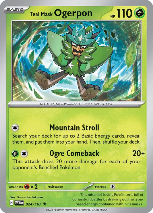 Image for Teal Mask Ogerpon (024/167) - Pokemon