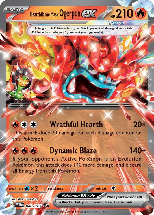 Hearthflame Mask Ogerpon ex (040/167)