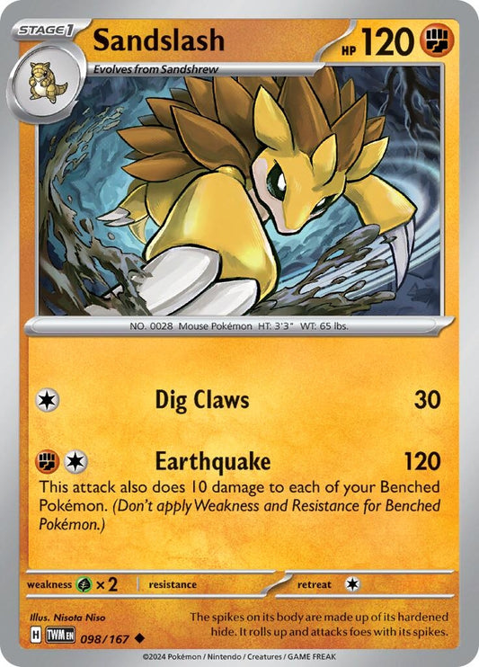 Image for Sandslash (098/167) - Pokemon