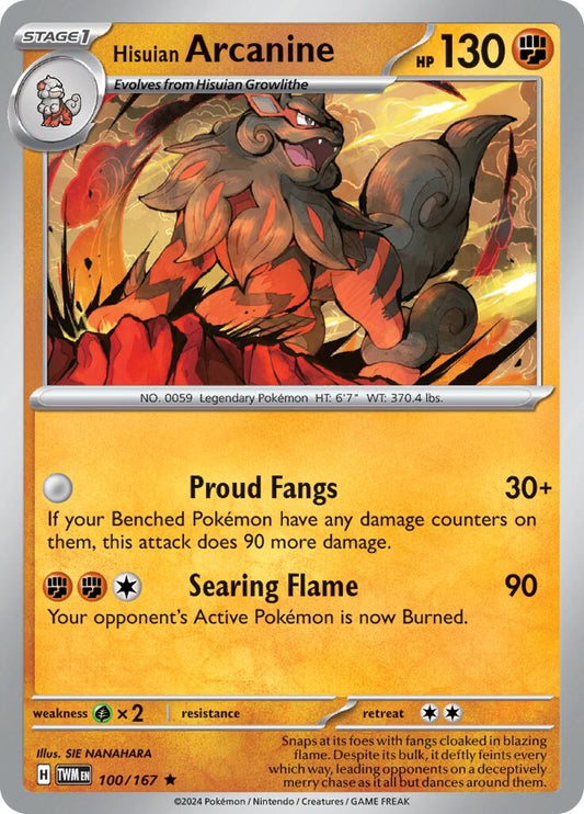 Hisuian Arcanine (100/167)