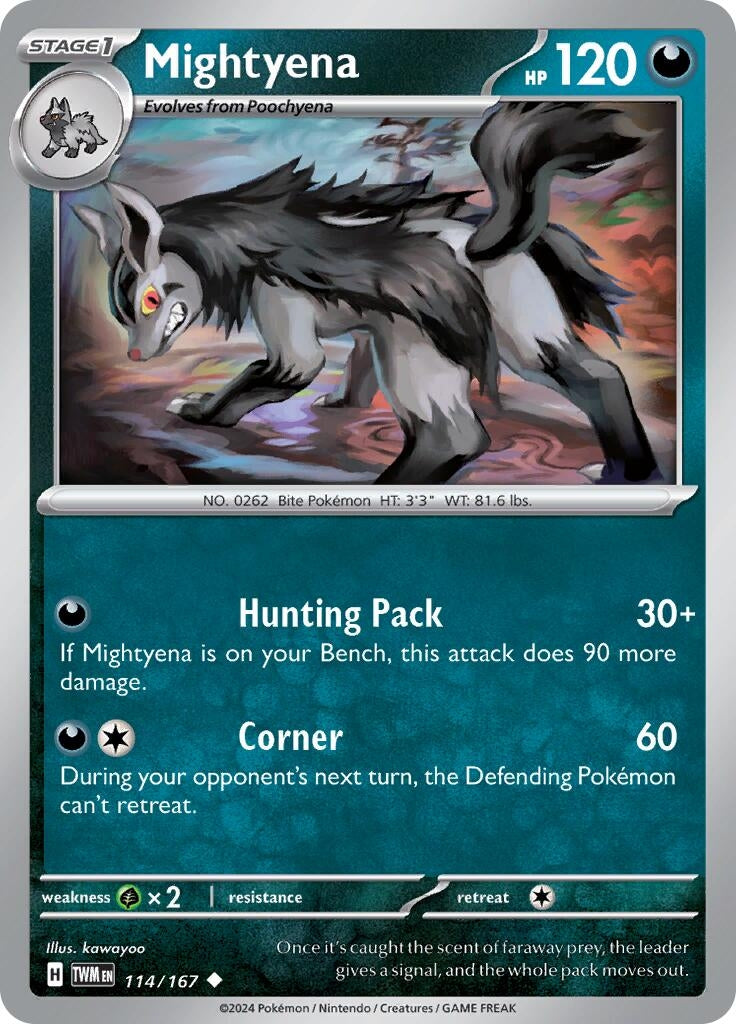 Image for Mightyena (114/167) - Pokemon