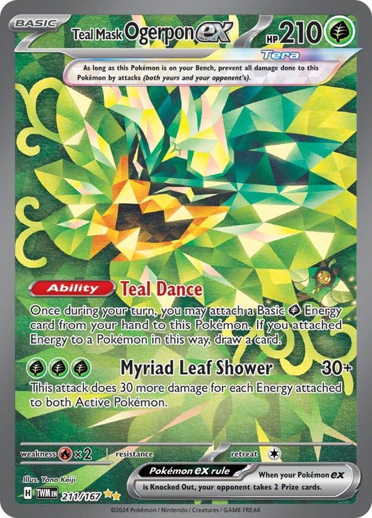 Image for Teal Mask Ogerpon ex (211/167) - Pokemon