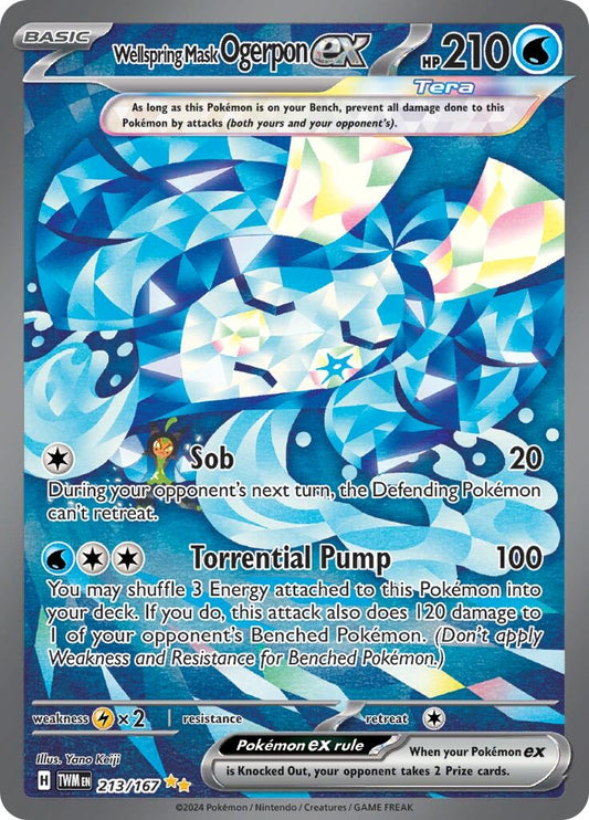 Image for Wellspring Mask Ogerpon ex (213/167) - Pokemon