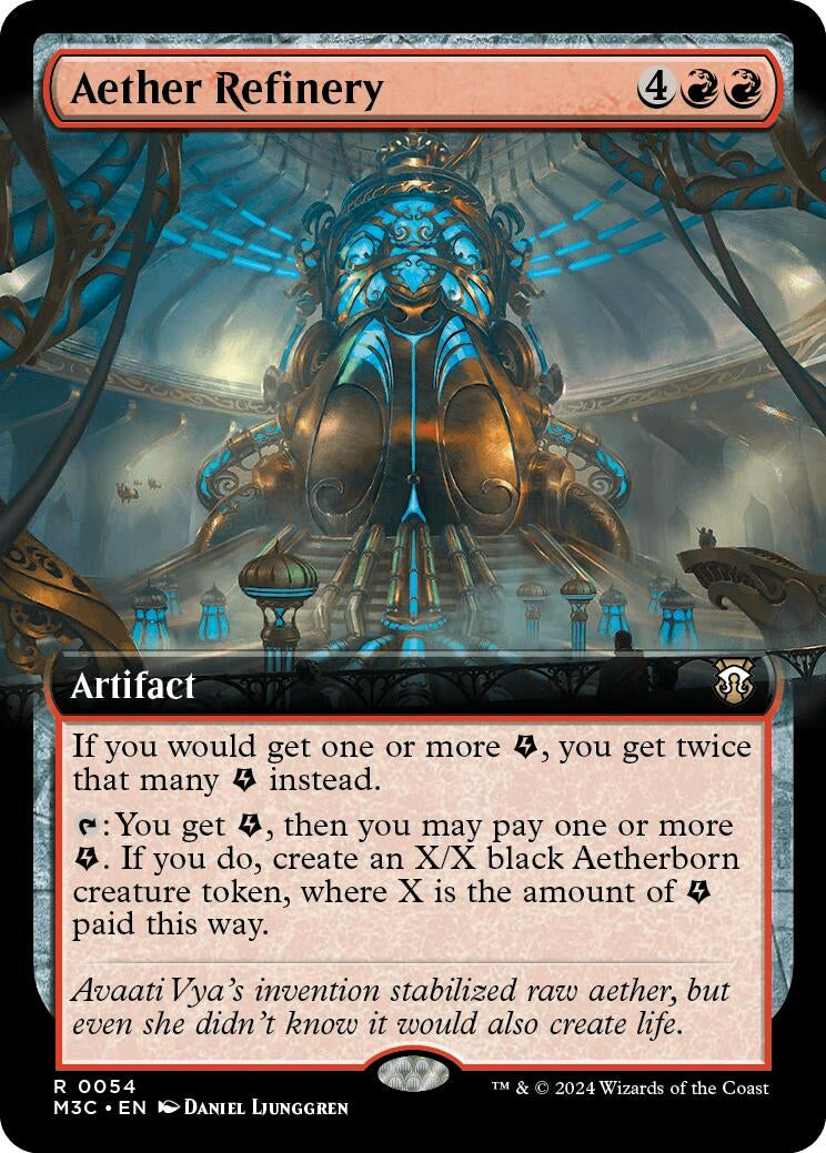 Image for Aether Refinery (Extended Art) (Ripple Foil) (54) - Magic: The Gathering