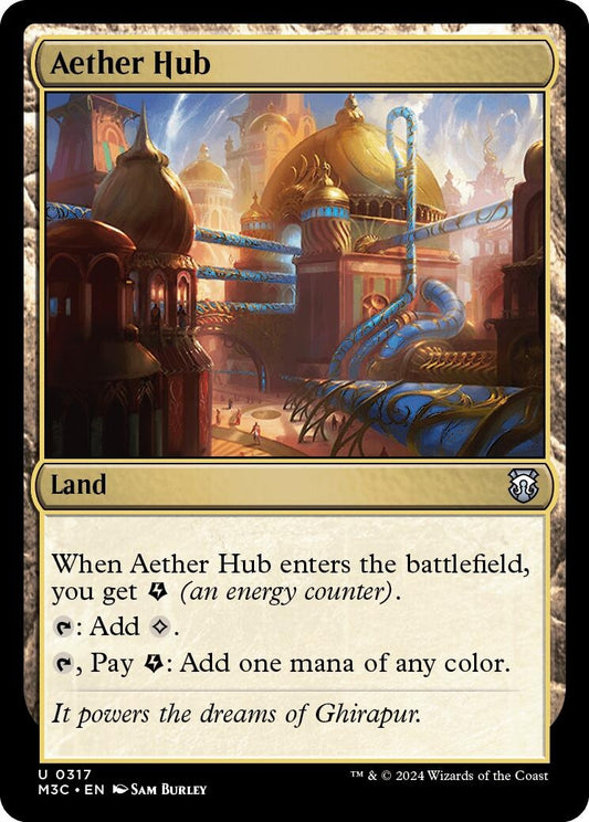 Image for Aether Hub (Ripple Foil) (317) - Magic: The Gathering