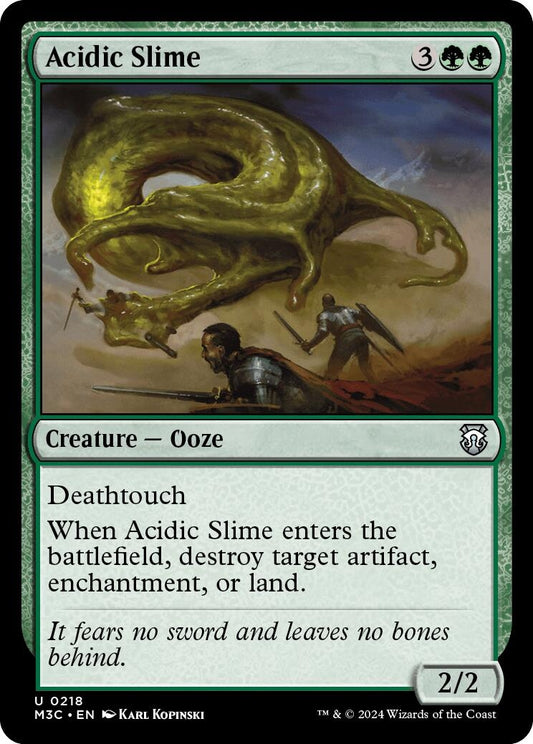 Image for Acidic Slime (Ripple Foil) (218) - Magic: The Gathering