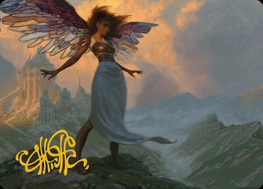 Image for Glasswing Grace Art Card (Gold-Stamped Signature) (19) - Magic: The Gathering