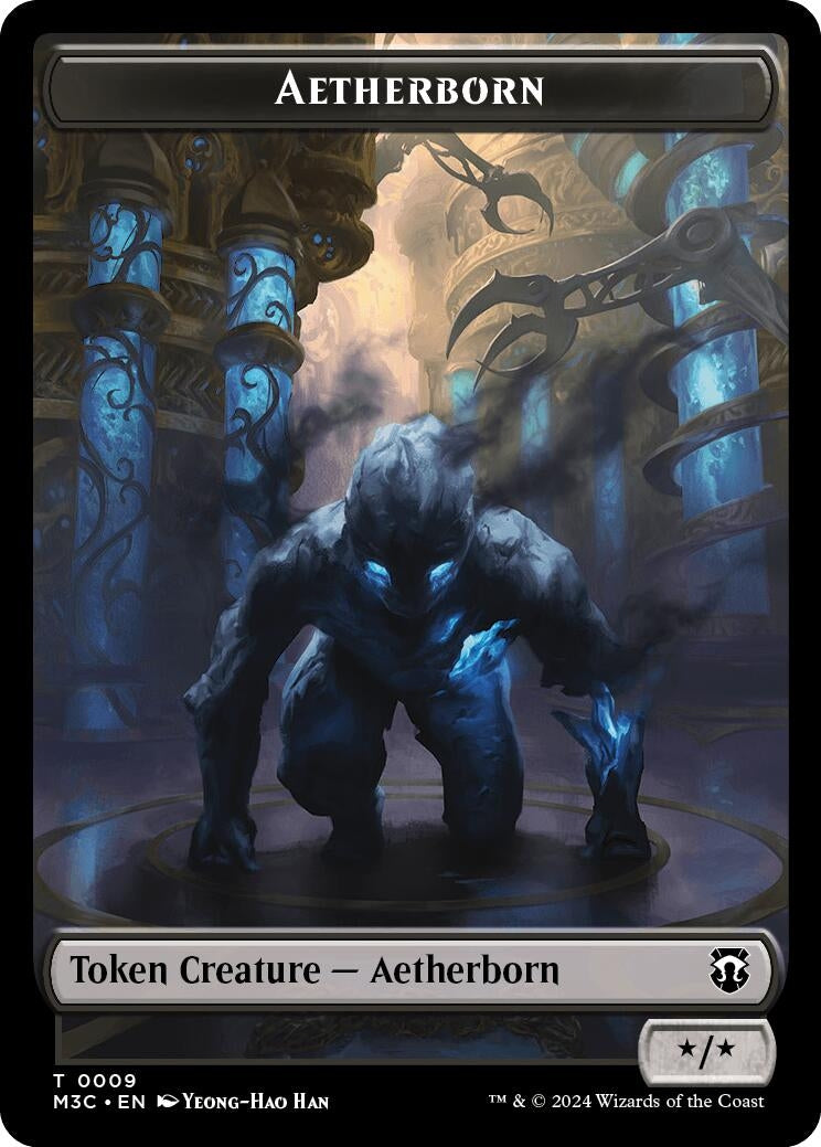 Image for Aetherborn (Ripple Foil) // Servo Double-Sided Token (9 // 33) - Magic: The Gathering