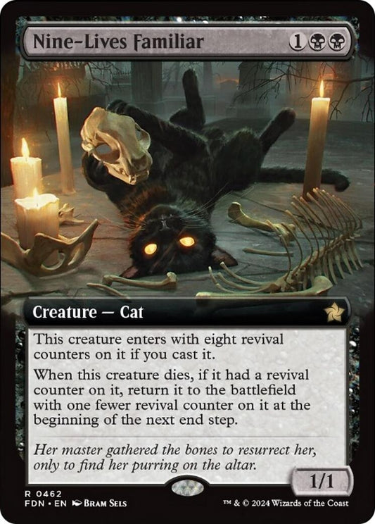 Image for Nine-Lives Familiar (Extended Art) (462) - Magic: The Gathering