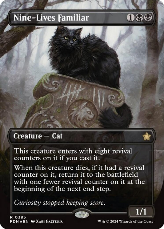 Image for Nine-Lives Familiar (Borderless) (Mana Foil) (385) - Magic: The Gathering