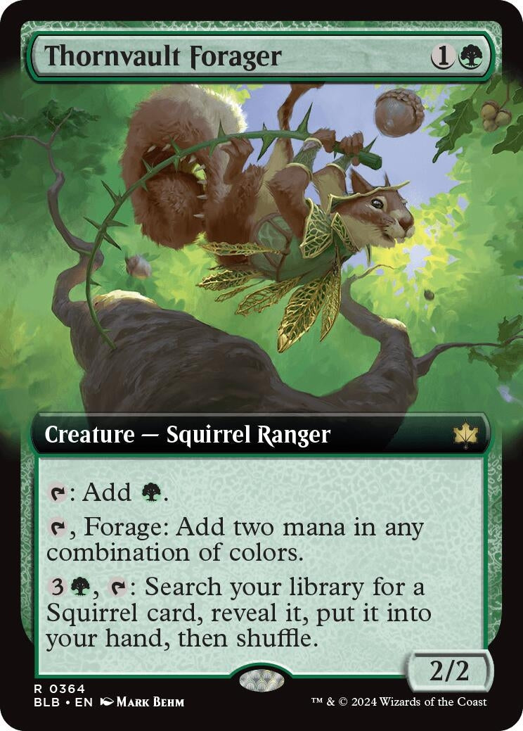 Image for Thornvault Forager (Extended Art) (364) - Magic: The Gathering