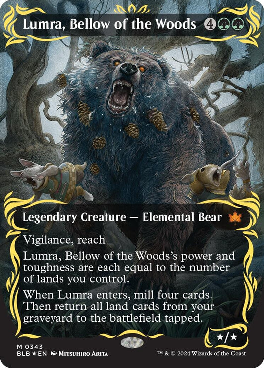 Image for Lumra, Bellow of the Woods (Borderless) (Raised Foil) (343) - Magic: The Gathering