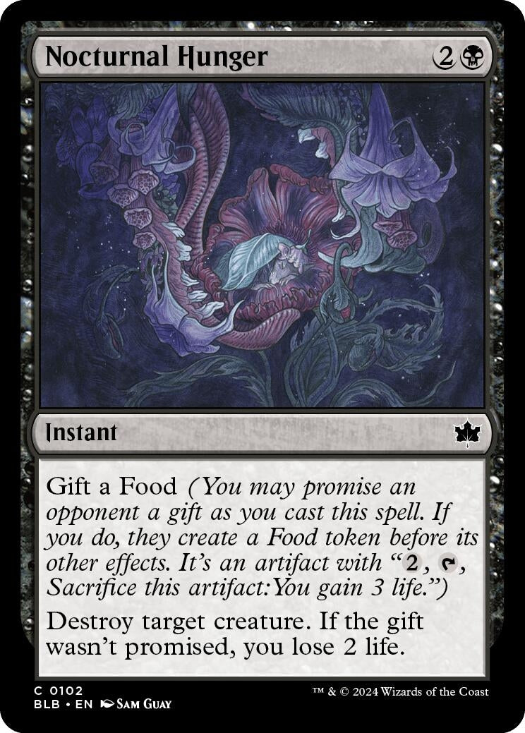 Image for Nocturnal Hunger (102) - Magic: The Gathering