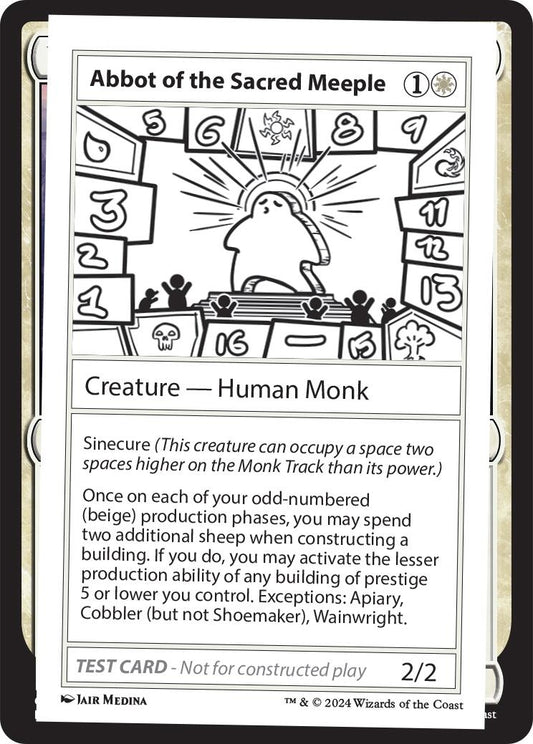Image for Abbot of the Sacred Meeple - Magic: The Gathering