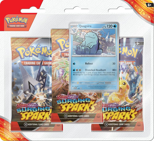 Image for Surging Sparks 3 Pack Blisters [Quagsire] - Pokemon