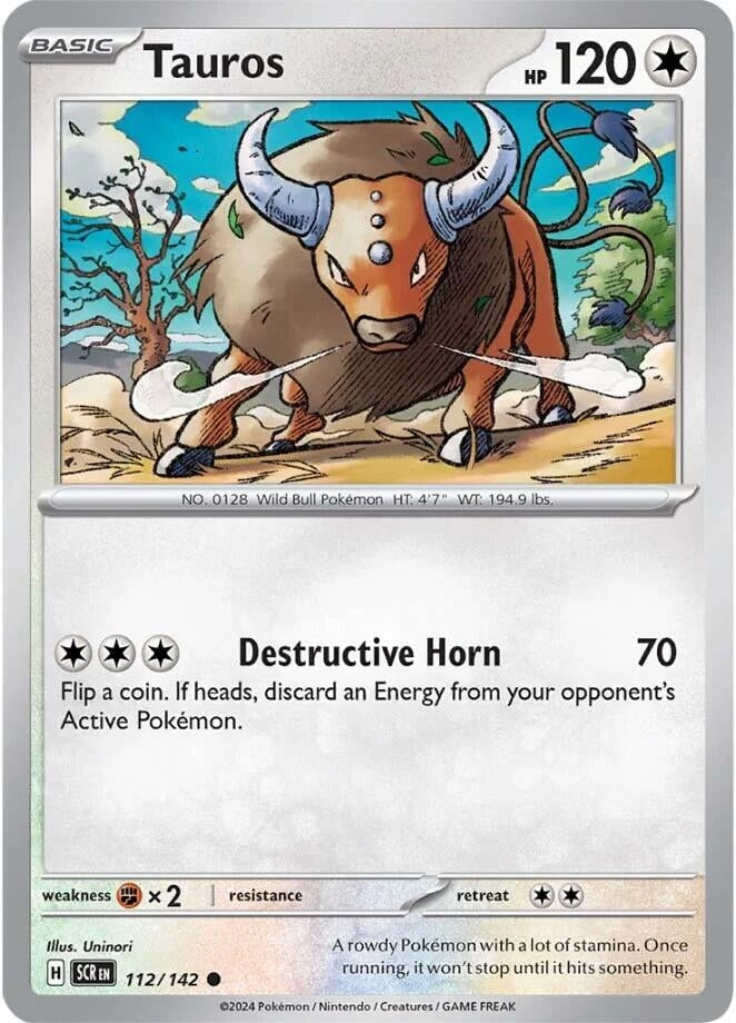 Image for Tauros (112/142) - Pokemon