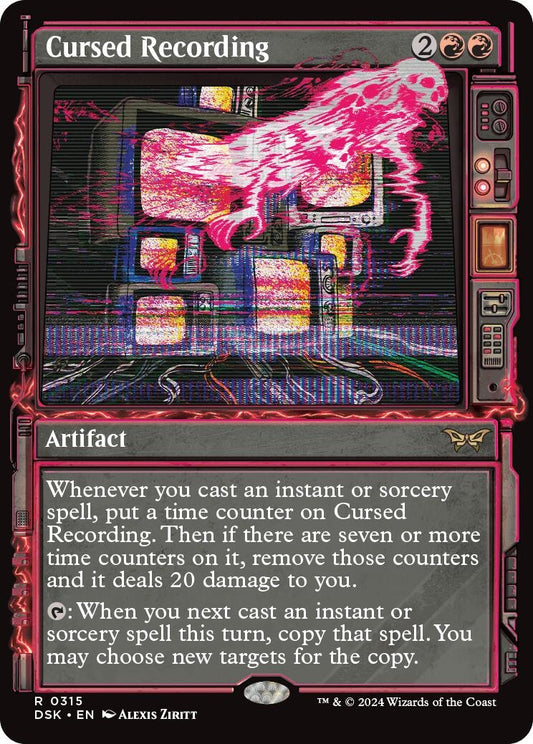 Image for Cursed Recording (Showcase) (315) - Magic: The Gathering