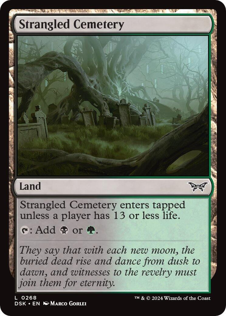 Image for Strangled Cemetery (268) - Magic: The Gathering