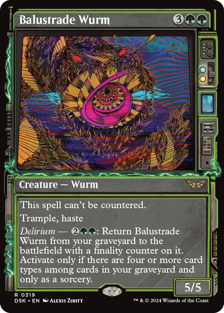 Image for Balustrade Wurm (Showcase) (319) - Magic: The Gathering