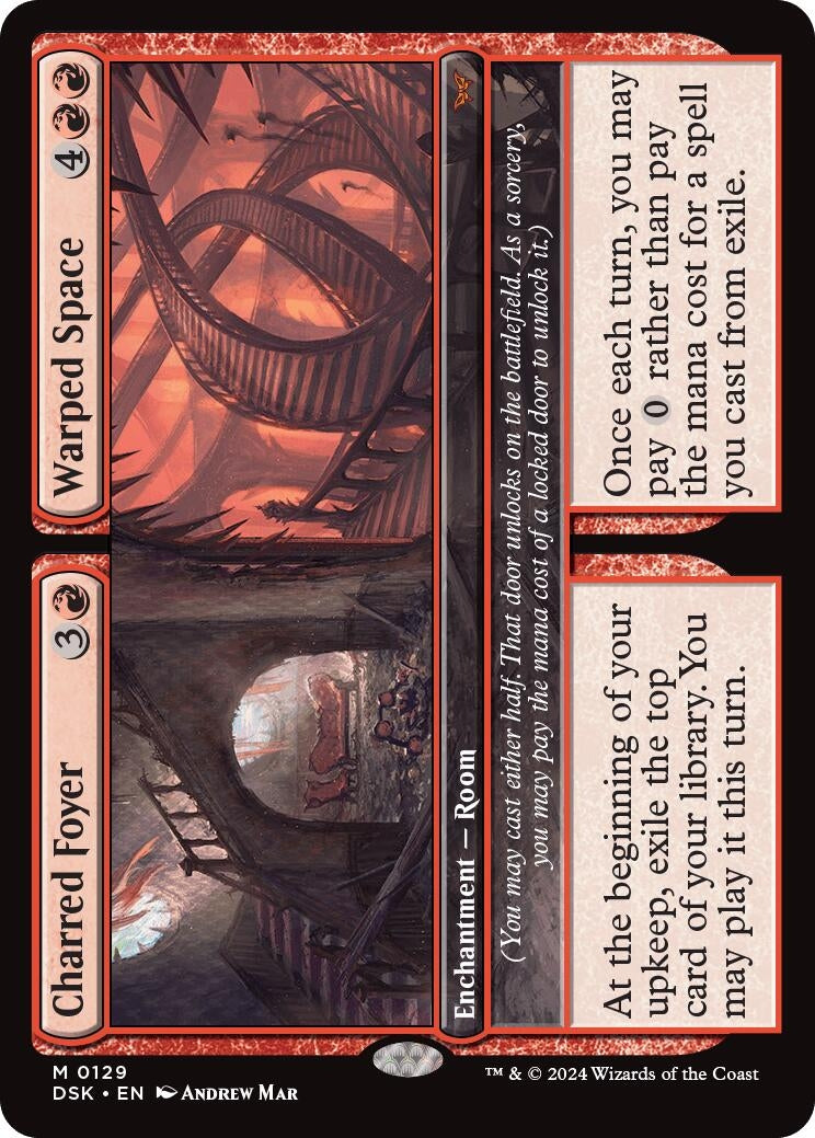 Image for Charred Foyer // Warped Space (129) - Magic: The Gathering